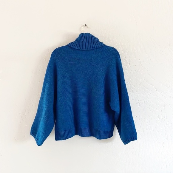 🌿Final Sale M&S Collection Dot‎ Knit Blue Sweater - Picture 7 of 13
